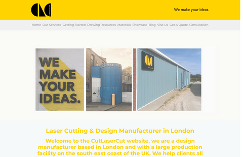 Website Design & Creation for laser cutting website URL 5