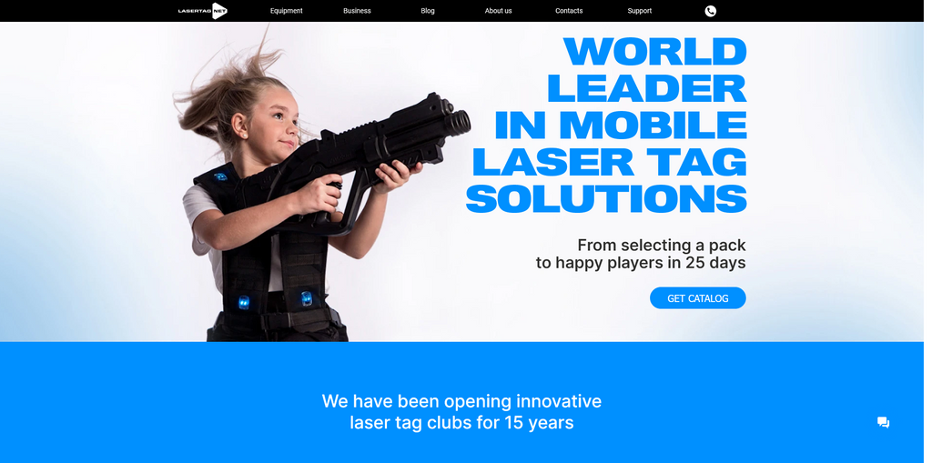 Website Design & Creation for laser tag website URL 4