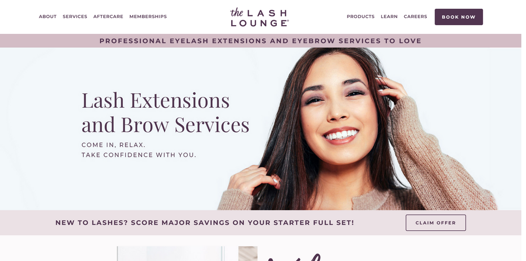 Website Design & Creation for lash extension website URL 3