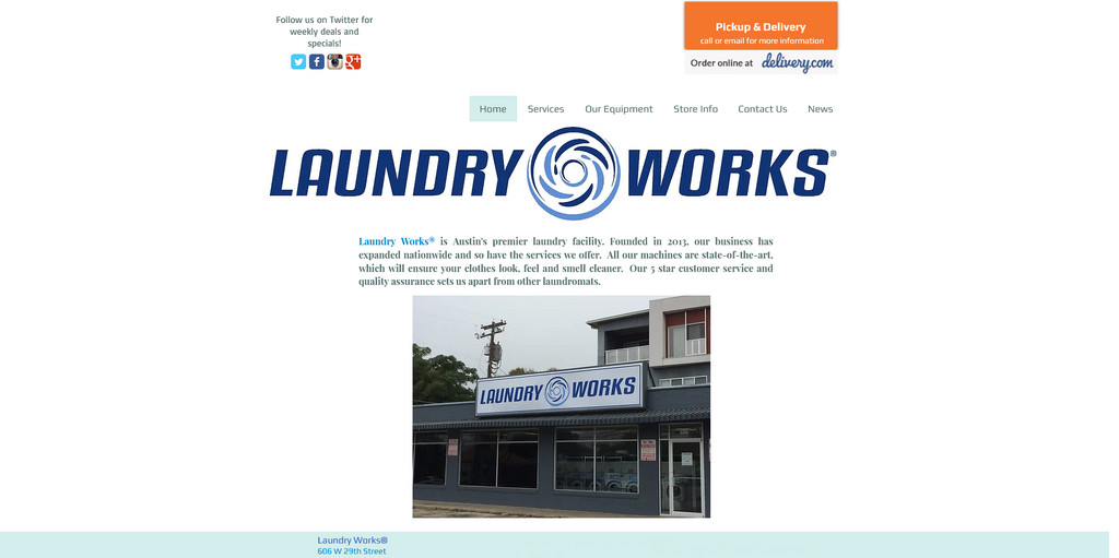 Website Design & Creation for laundromat website URL 1