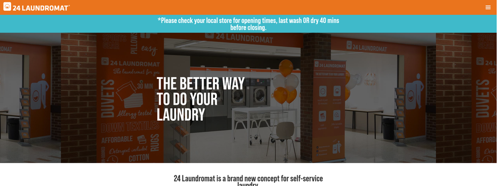 Website Design & Creation for laundromat website URL 2