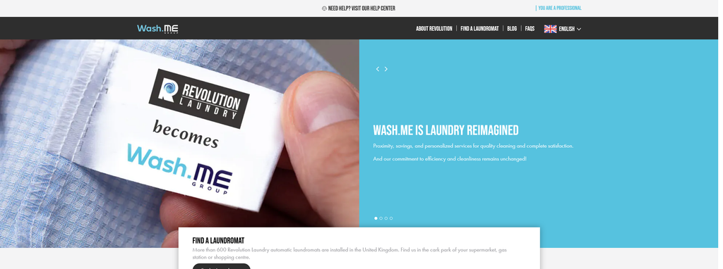 Website Design & Creation for laundromat website URL 3