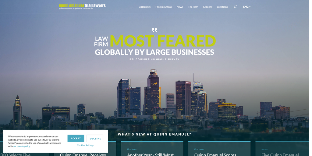 Website Design & Creation for legal consulting firm website URL 4