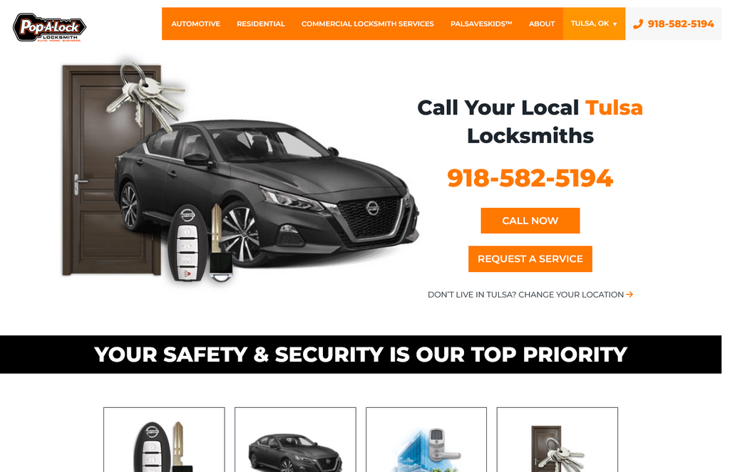 Website Design & Creation for locksmith website URL 1