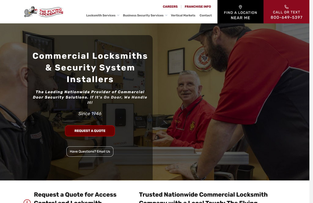 Website Design & Creation for locksmith website URL 2