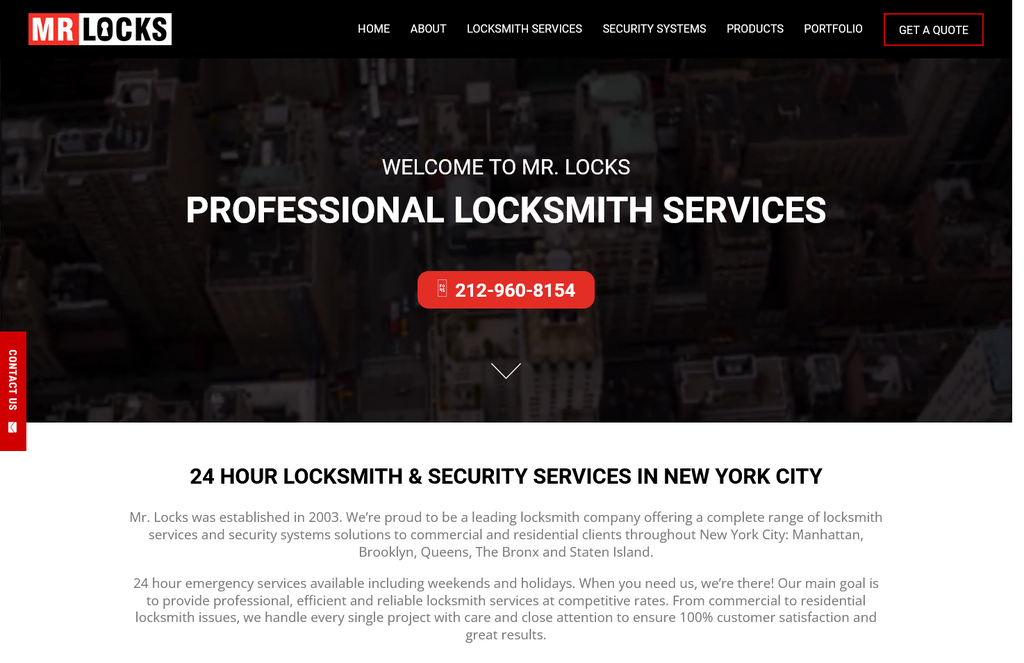 Website Design & Creation for locksmith website URL 3