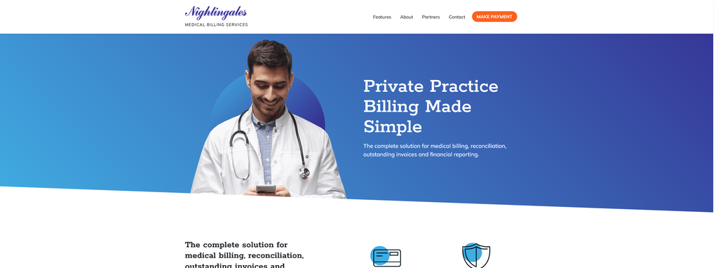 Website Design & Creation for medical billing website URL 3