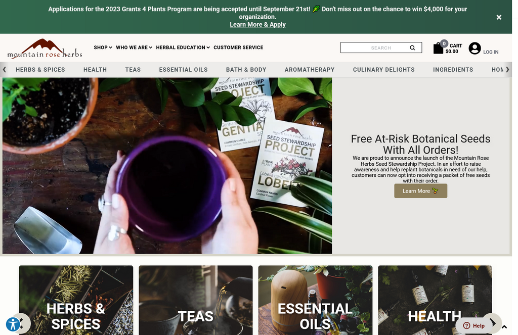 Website Design & Creation for medicinal herbs website URL 1