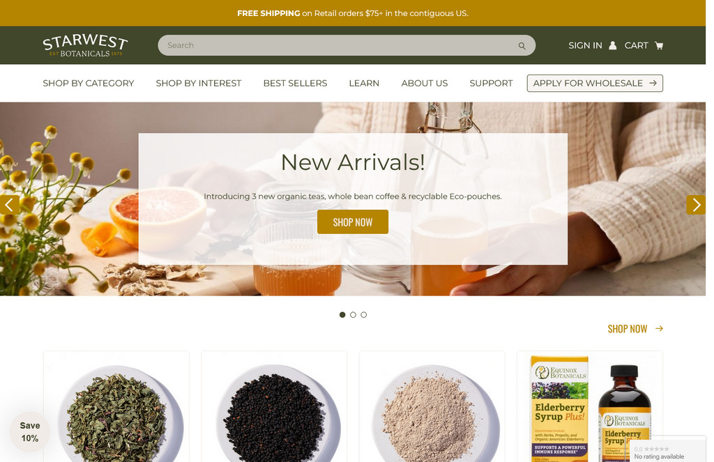 Website Design & Creation for medicinal herbs website URL 4