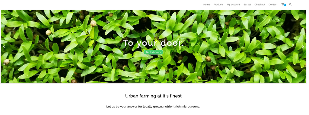 Website Design & Creation for microgreens website URL 2