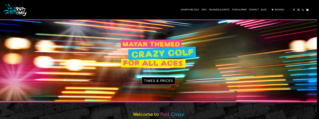 Website Design & Creation for miniature golf course website URL 3