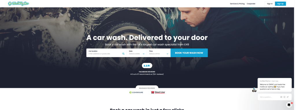 Website Design & Creation for mobile car wash website URL 5