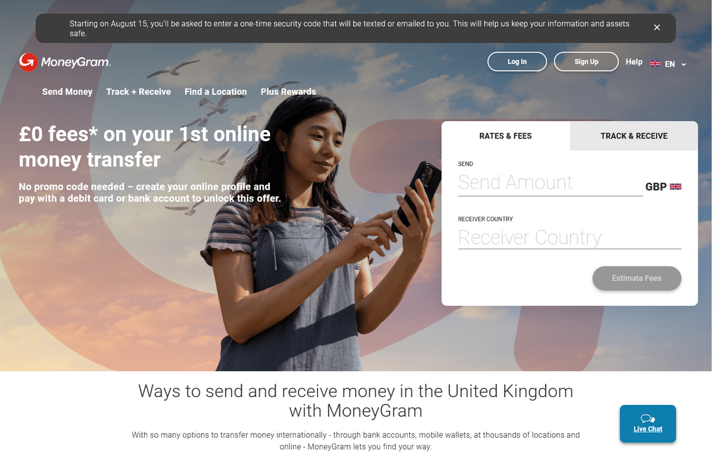 Website Design & Creation for money transfer service website URL 3