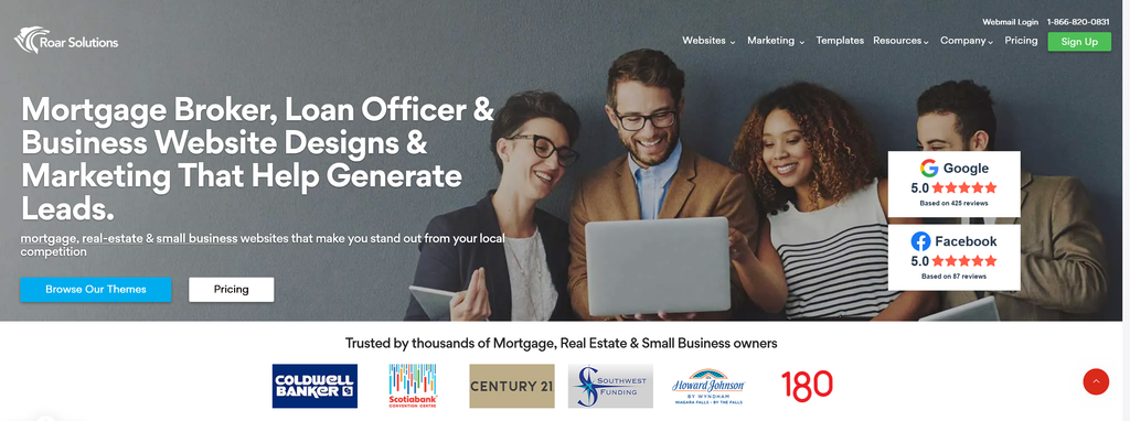 Website Design & Creation for mortgage loan officer website URL 1