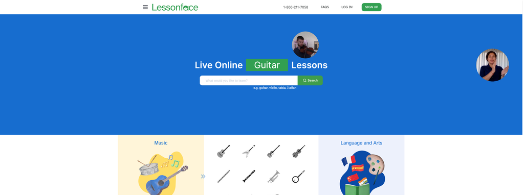 Website Design & Creation for music lessons website URL 5