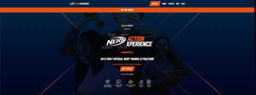 Website Design & Creation for nerf arena website URL 1