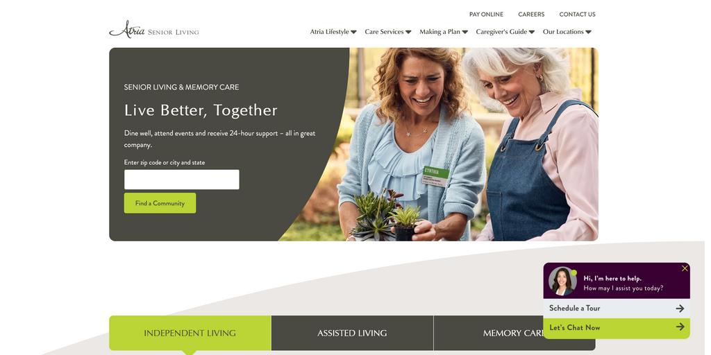 Website Design & Creation for nursing home website URL 2