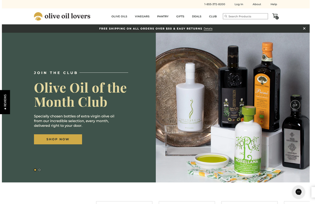 Website Design & Creation for olive oil store website URL 3