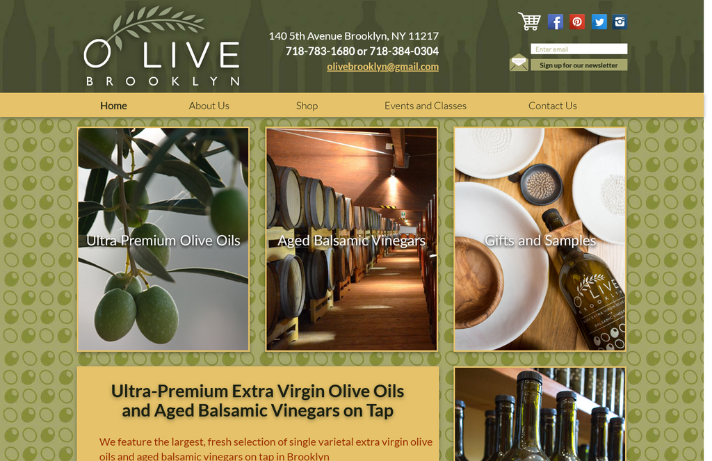 Website Design & Creation for olive oil store website URL 4
