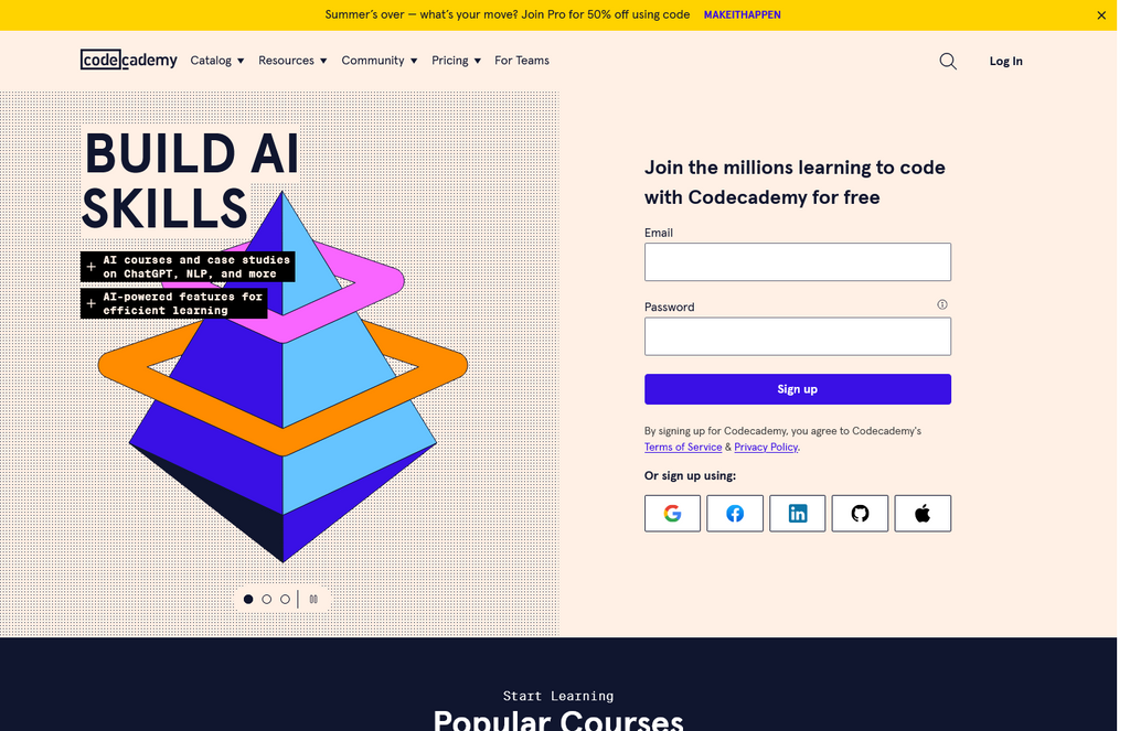 Website Design & Creation for online courses website URL 4
