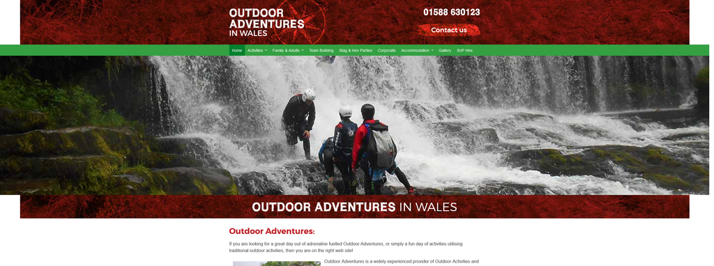 Website Design & Creation for outdoor adventure website URL 3