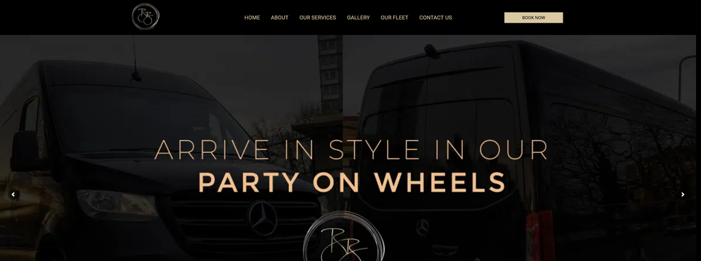 Website Design & Creation for party bus website URL 5