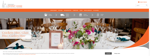 Website Design & Creation for party rental website URL 1