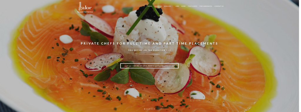 Website Design & Creation for personal chef website URL 1