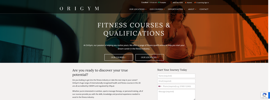 Website Design & Creation for personal trainer website URL 1