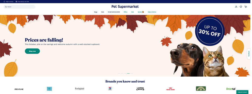 Website Design & Creation for pet care website URL 1