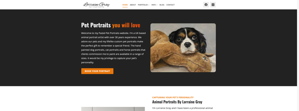 Website Design & Creation for pet photography website URL 4