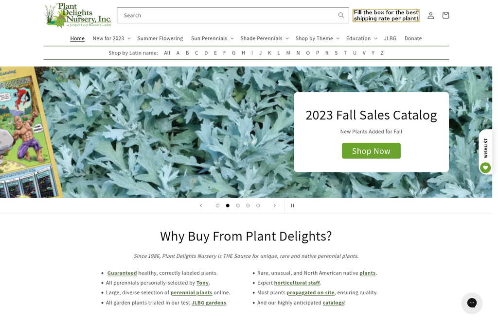 Website Design & Creation for plant nursery website URL 2