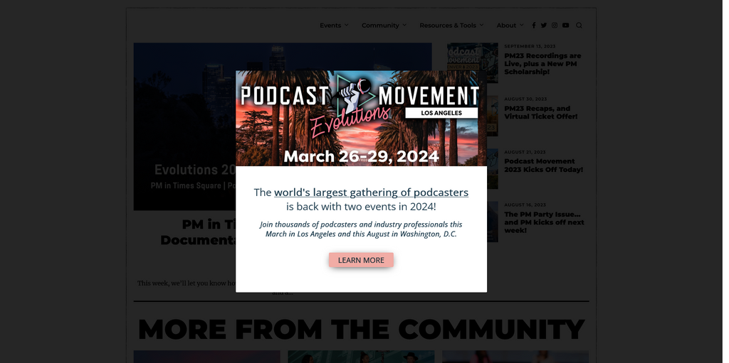 Website Design & Creation for podcast website URL 4