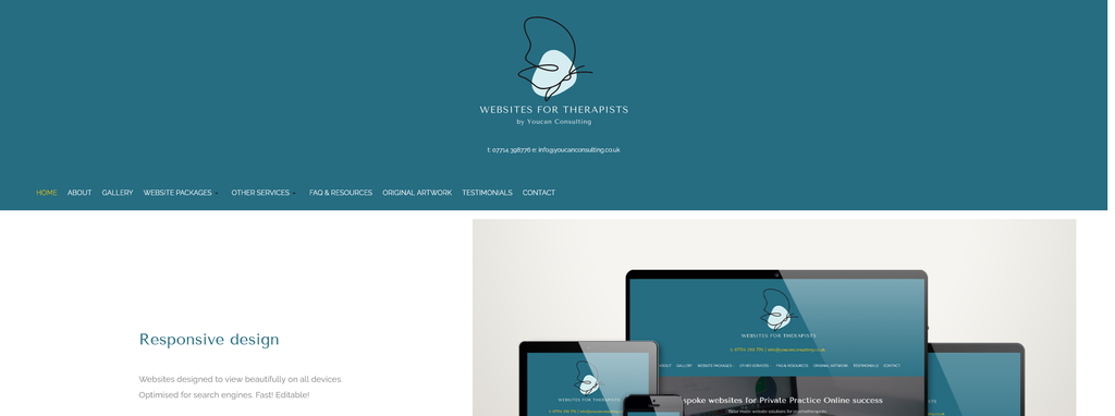 Website Design & Creation for private practice website URL 4