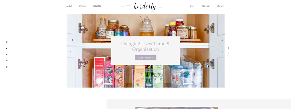 Website Design & Creation for professional organizing website URL 5