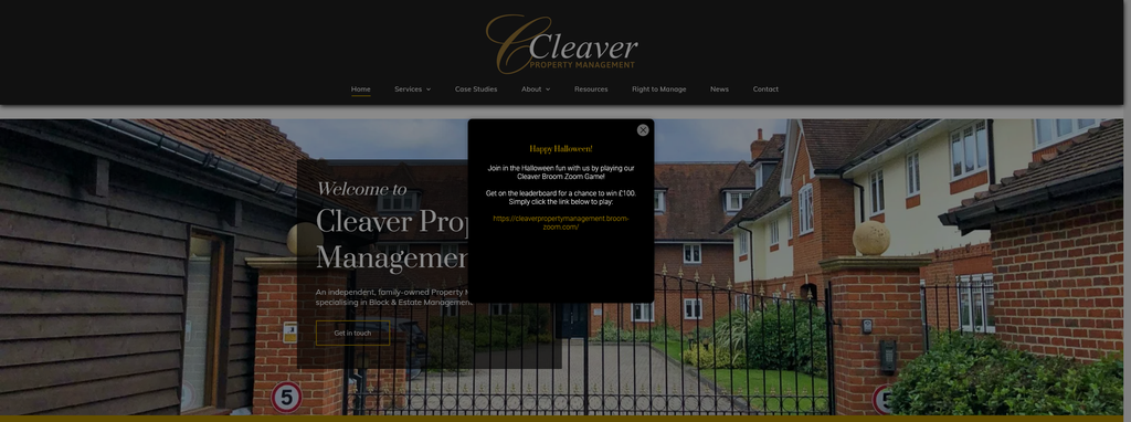 Website Design & Creation for property management website URL 3