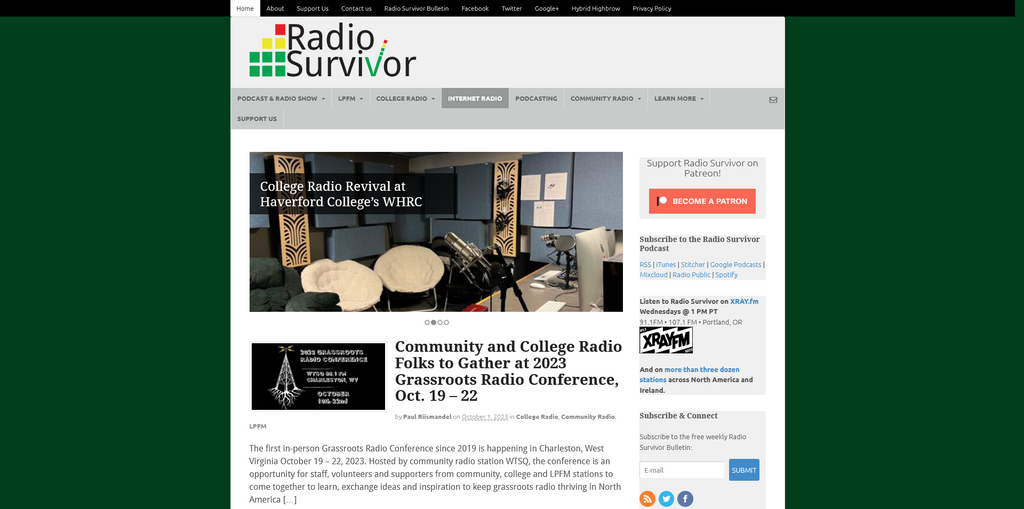 Website Design & Creation for radio station website URL 1