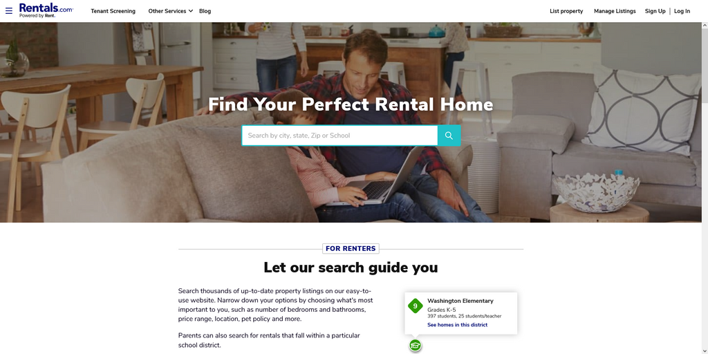 Website Design & Creation for real estate rental website URL 3