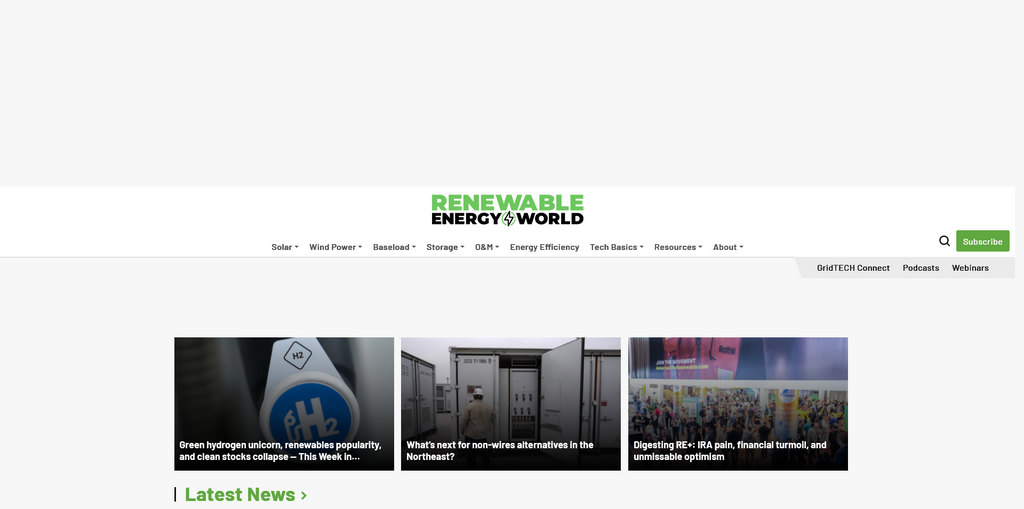 Website Design & Creation for renewable energy website URL 1