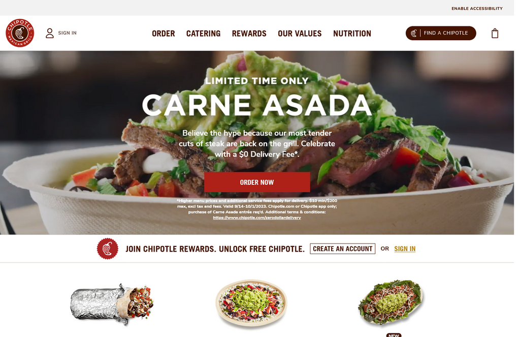 Website Design & Creation for restaurant website URL 2
