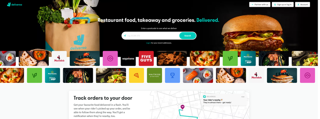 Website Design & Creation for restaurant delivery service website URL 2