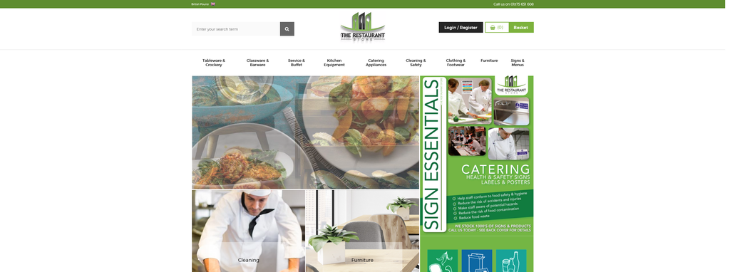 Website Design & Creation for restaurant supply website URL 4