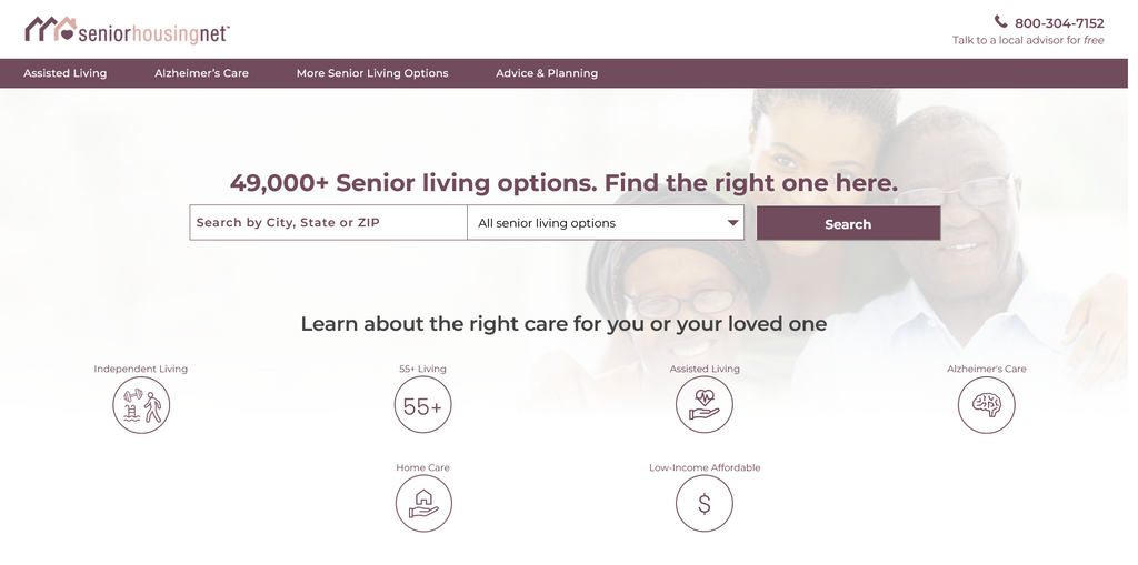 Website Design & Creation for retirement community website URL 1