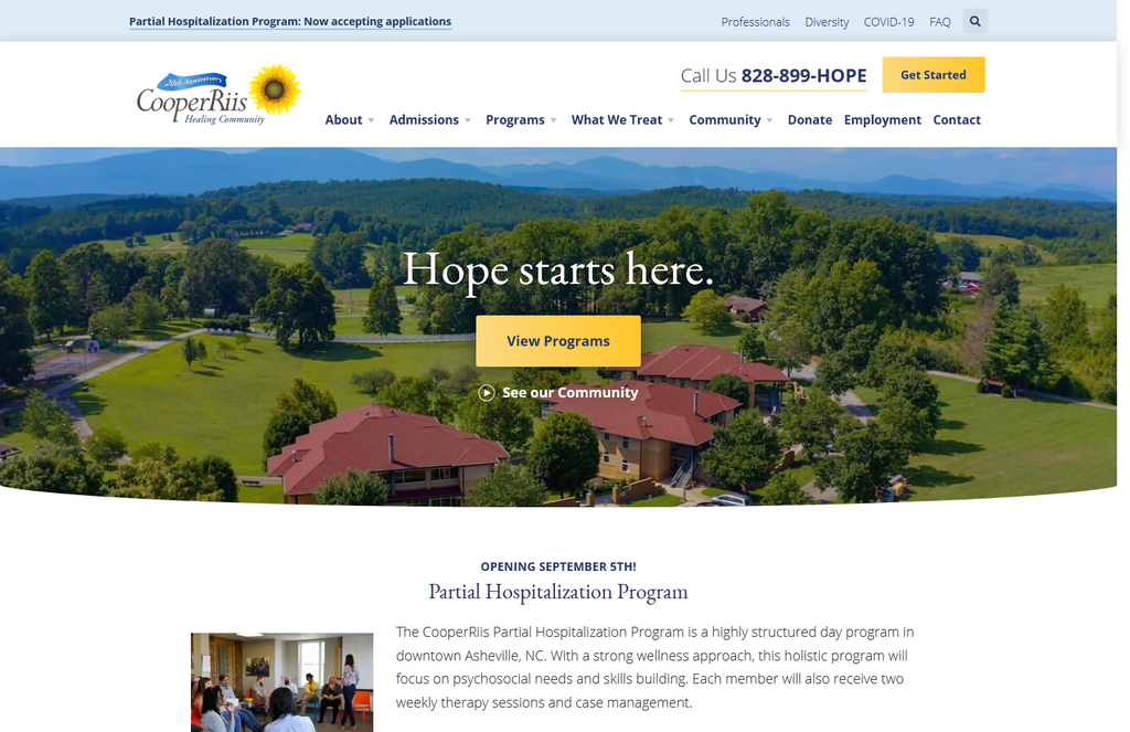 Website Design & Creation for retirement community website URL 3