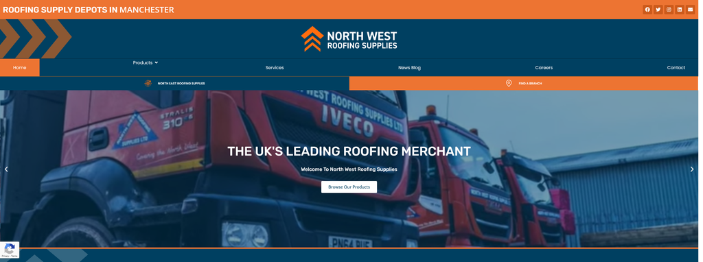 Website Design & Creation for roofing website URL 3