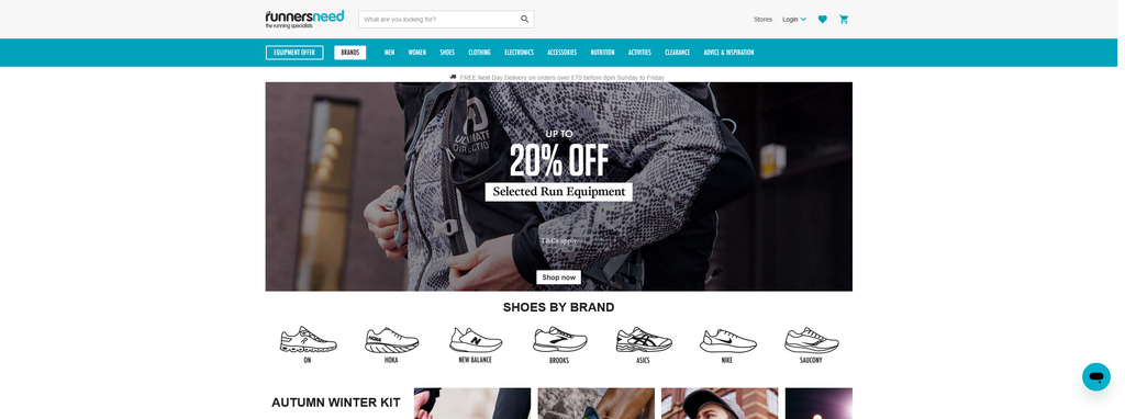 Website Design & Creation for running store website URL 2