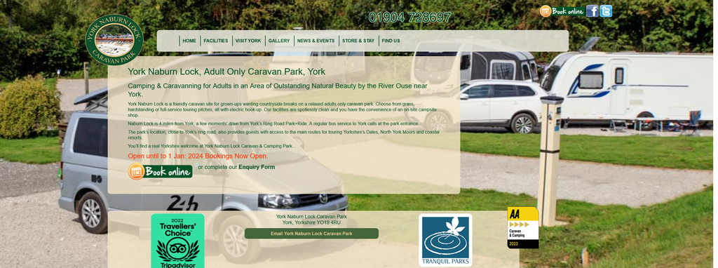 Website Design & Creation for rv storage website URL 5