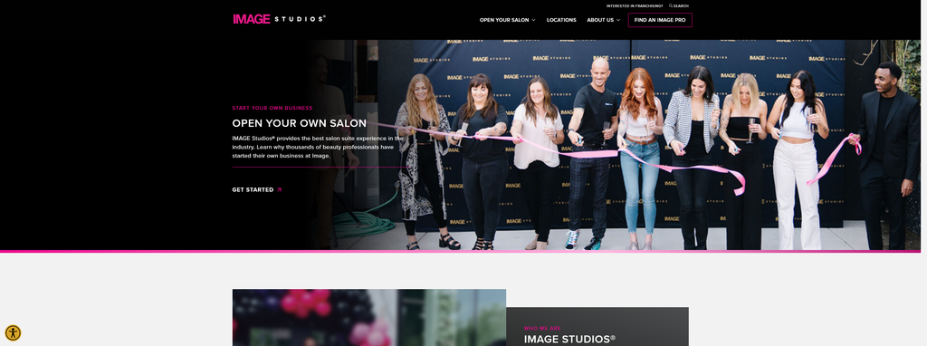 Website Design & Creation for salon suite website URL 4