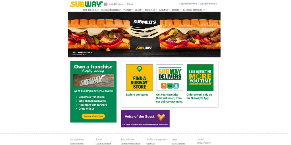Website Design & Creation for sandwich shop website URL 2