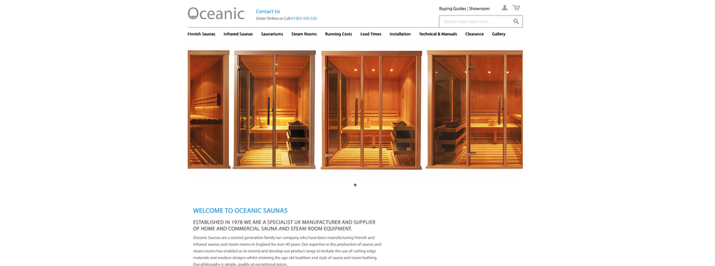 Website Design & Creation for sauna installation website URL 2